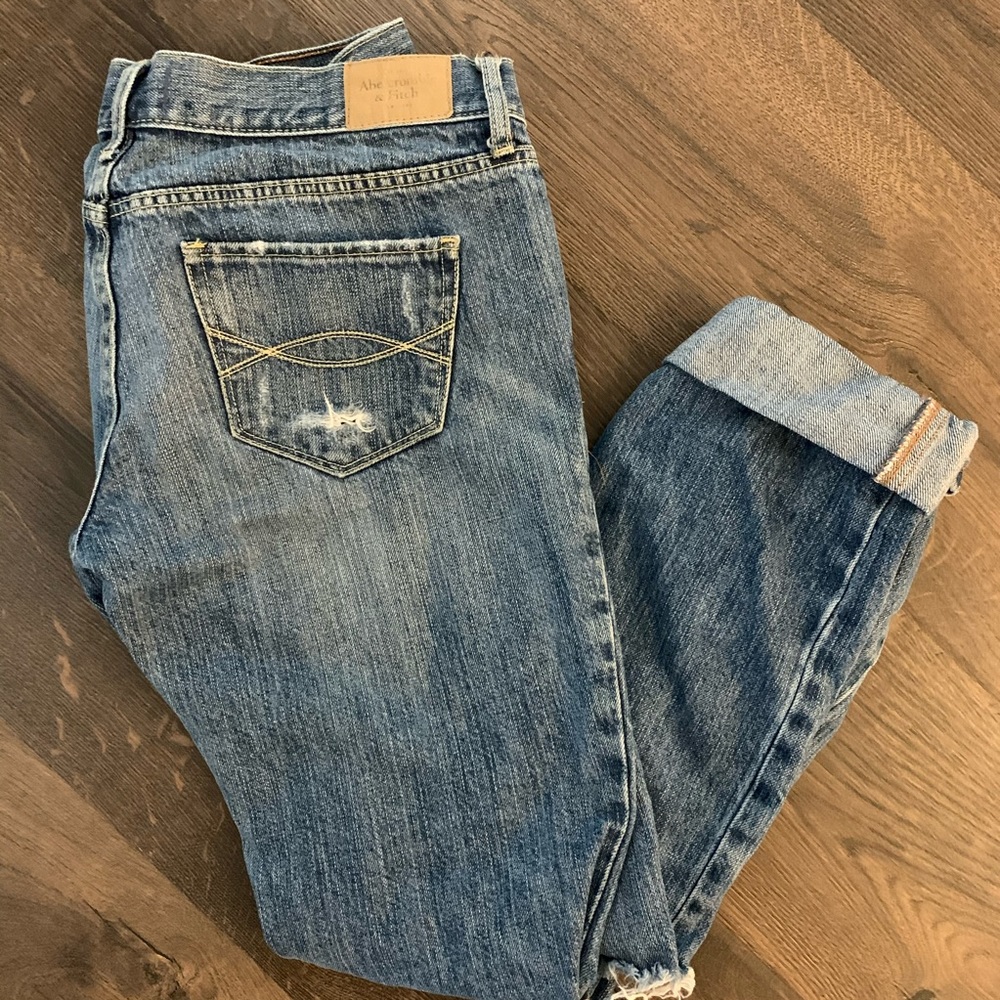Distressed Abercrombie jeans